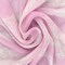 Light Fairy Pink-White Lace Stripe Printed Poly Chiffon Woven Fabric By the Yard